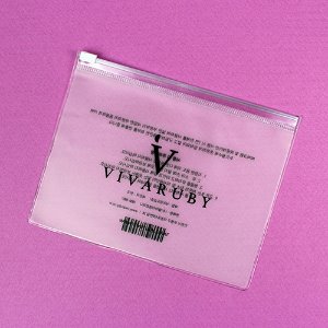 주문제작(VIVARUBY) PVC 슬라이드 지퍼백